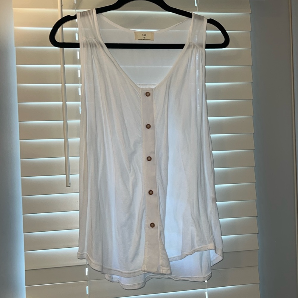 Anthropologie T. La white tank S
